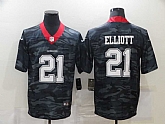 Nike Cowboys 21 Ezekiel Elliott Black Camo Limited Jersey Dzhi